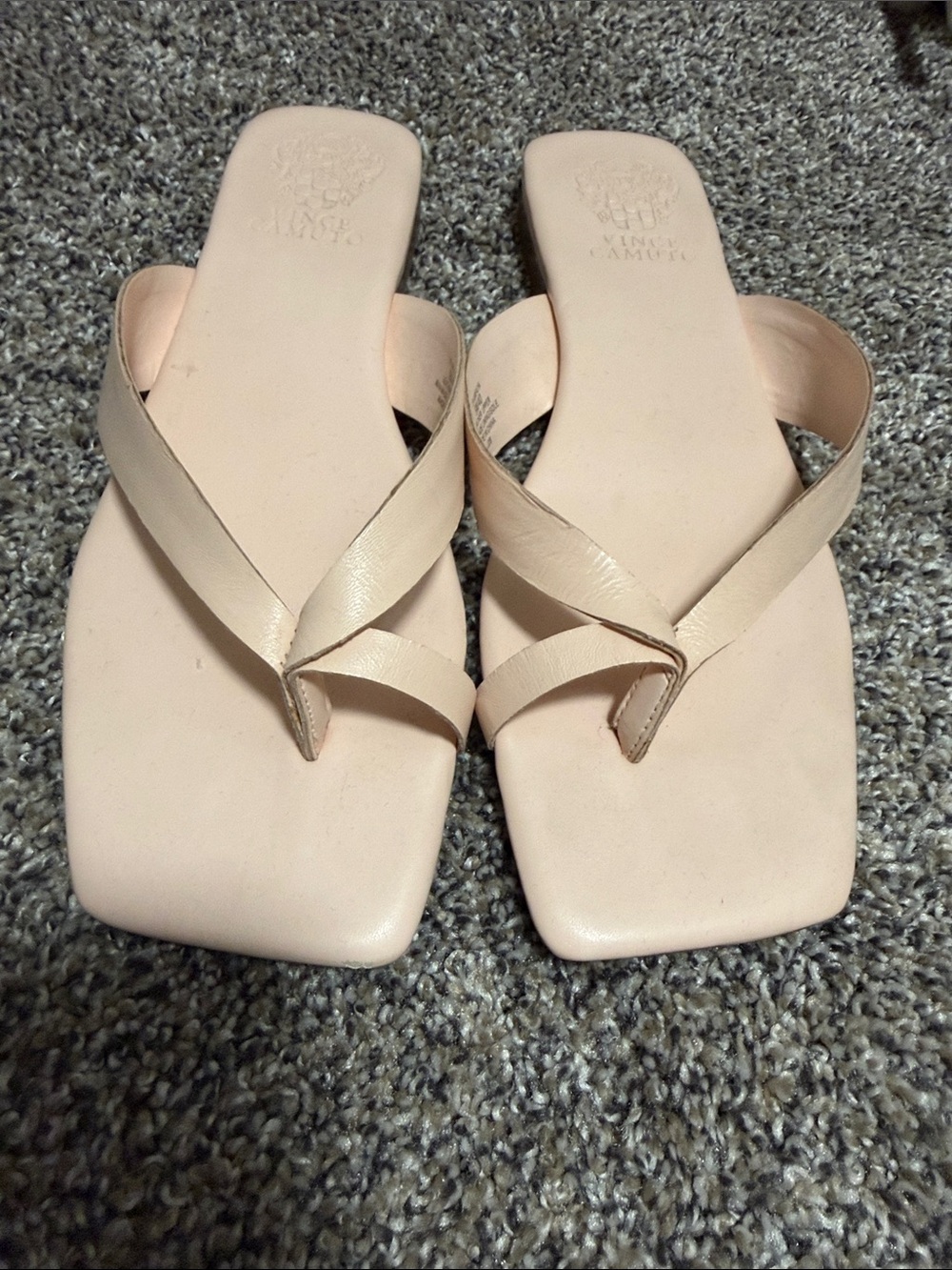 Vince Camuto Blush Square-Toe Slide Sandals - Picture 4 of 4